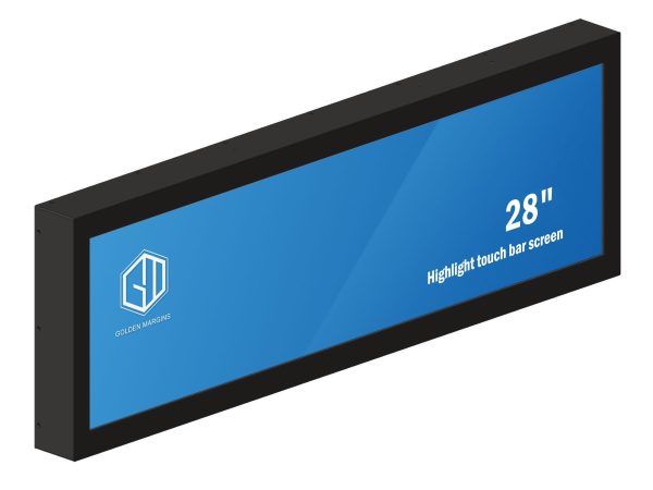 28-inch Ultra-wide Stretched Bar Type LCD Display front 2 Bar Type LCD Monitor