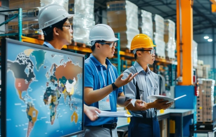 industrial logistics display