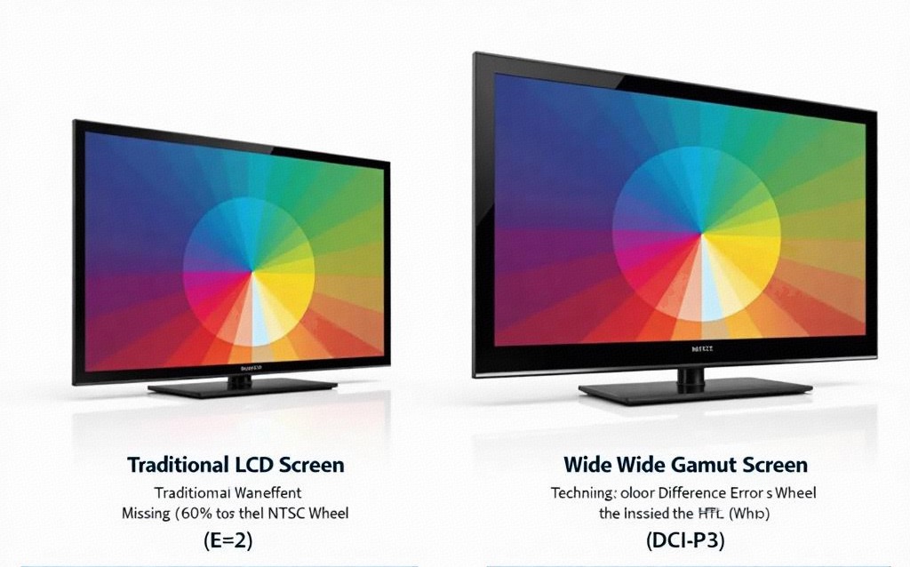 Wide color gamut screens